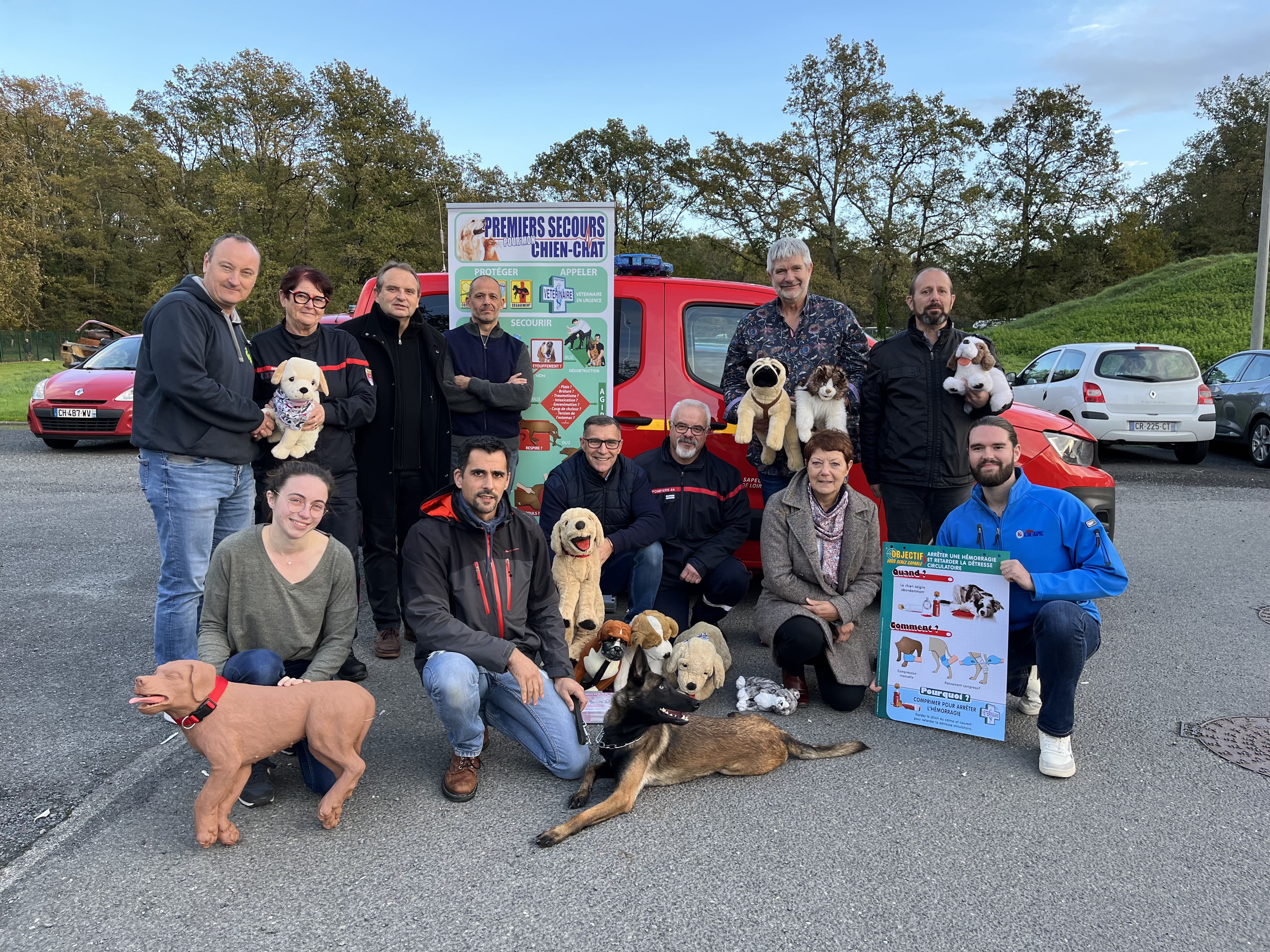 Formation de formateur en premiers secours canins félins chez les sapeurs-pompiers de Nantes
